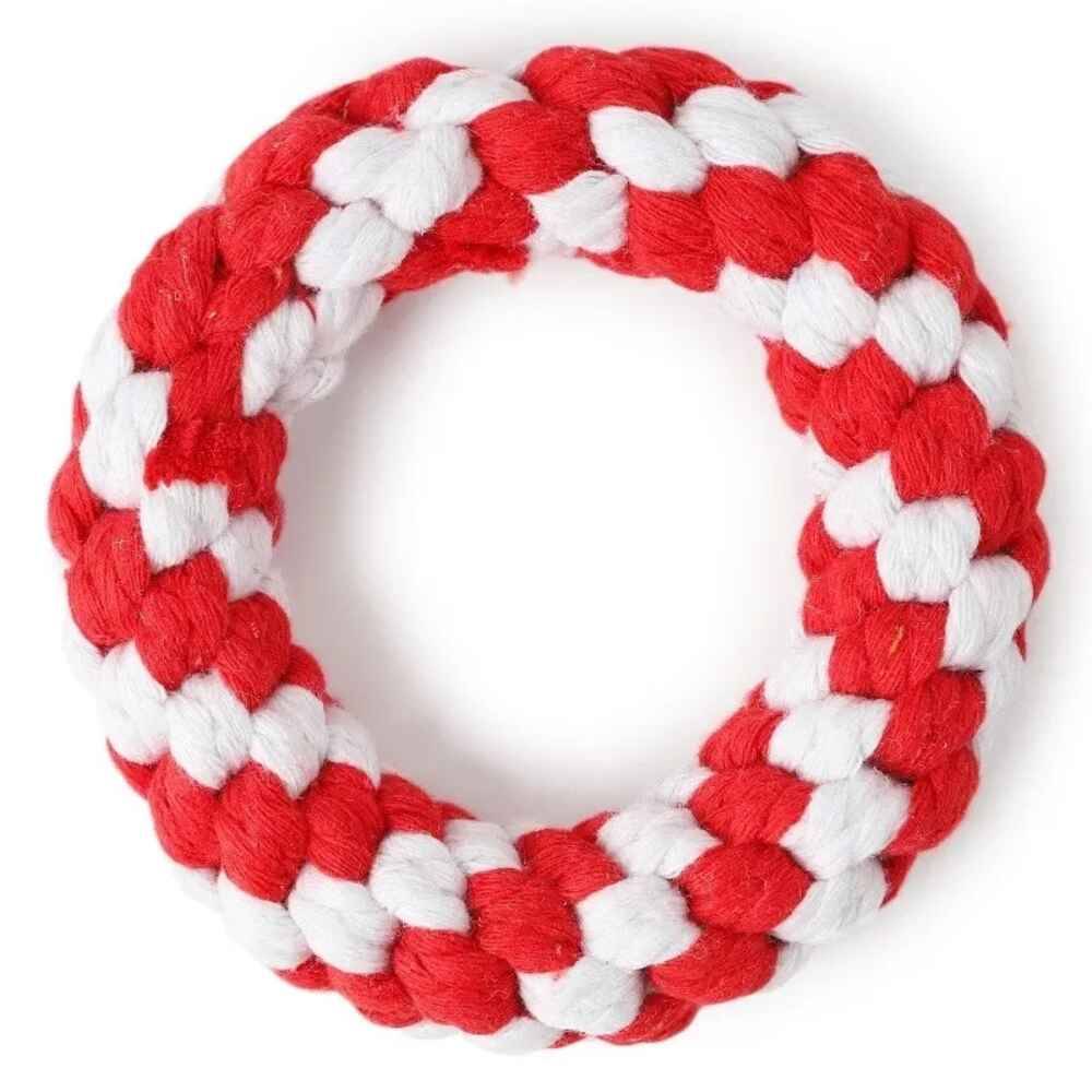 Wiggles Knot Cotton Rope - Donut Red