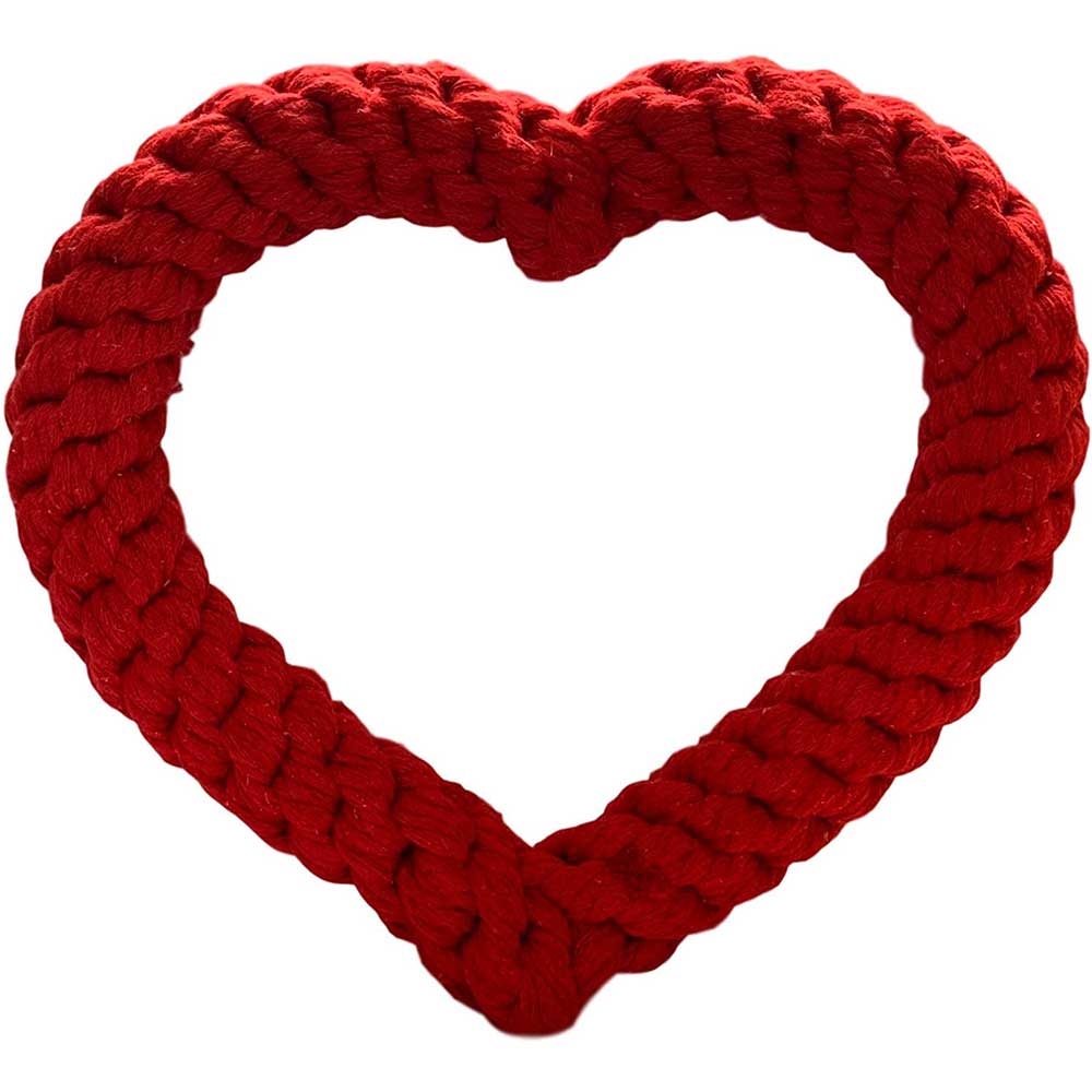 Wiggles Knot Cotton Rope - Heart