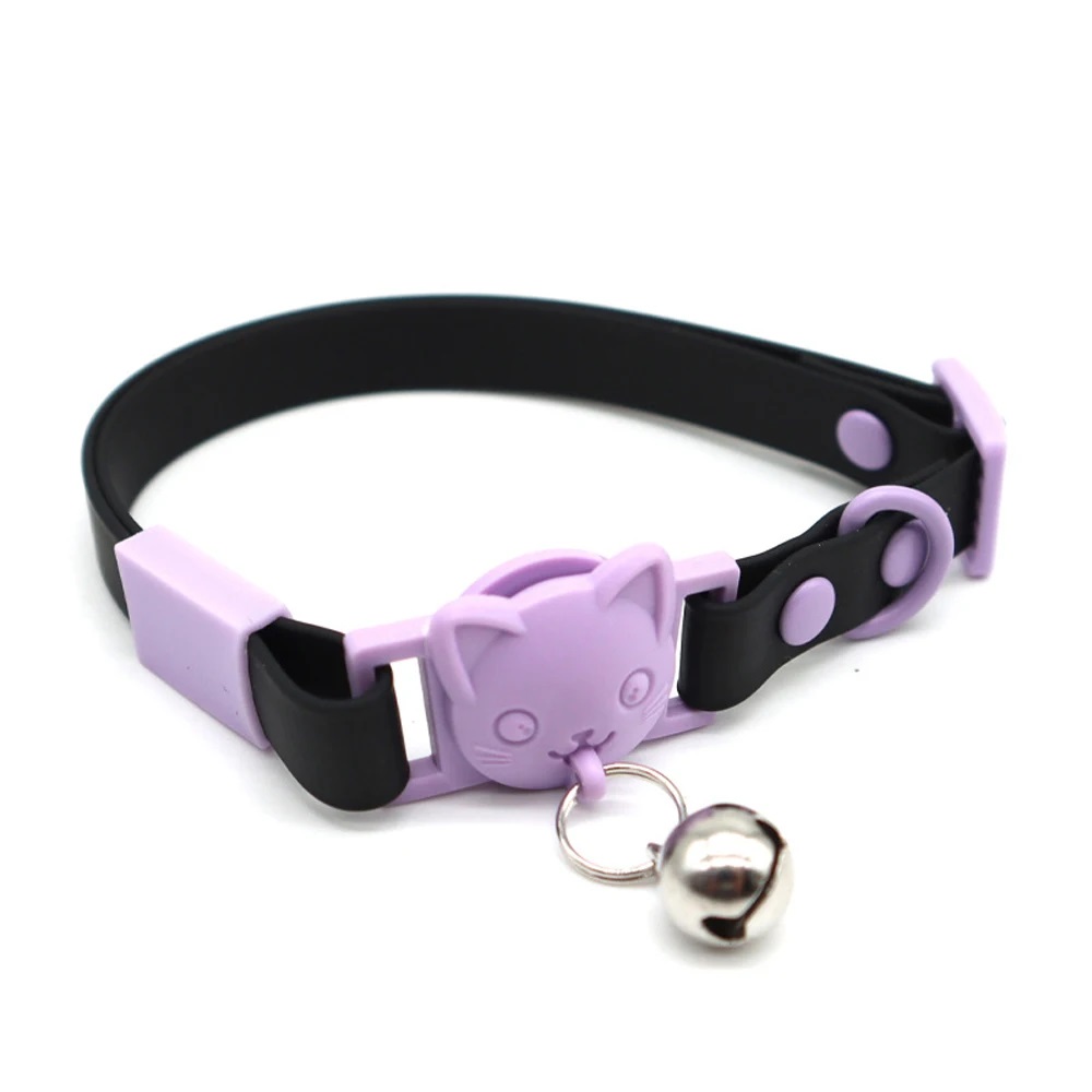 Wiggles PCV Washable Cat Collar Black