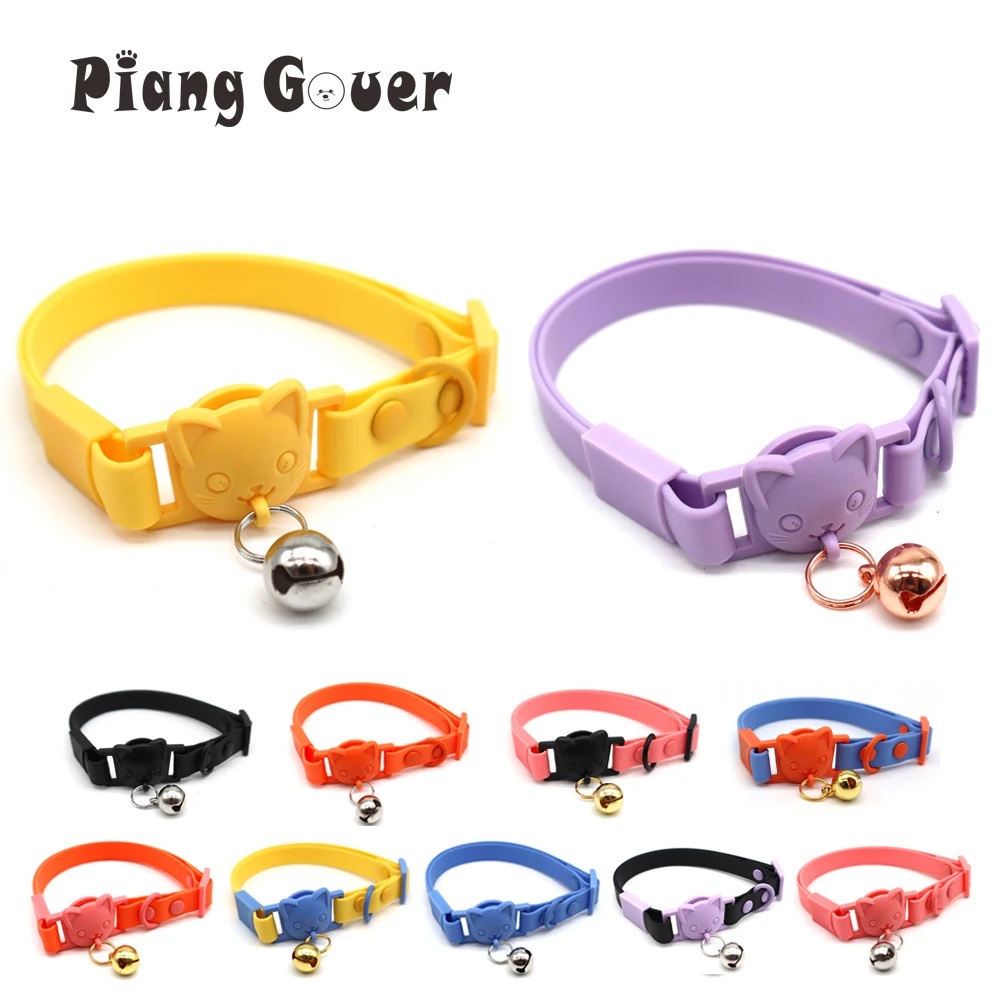 Wiggles PCV Washable Cat Collar Purple Yellow