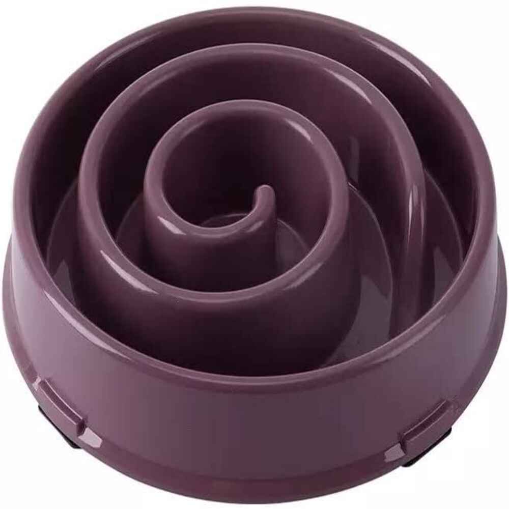 Wiggles Slow Feeder Dog Bowls Brown