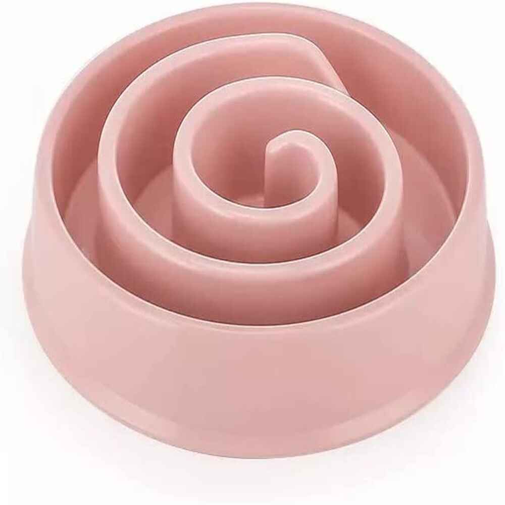 Wiggles Slow Feeder Dog Bowls Pink