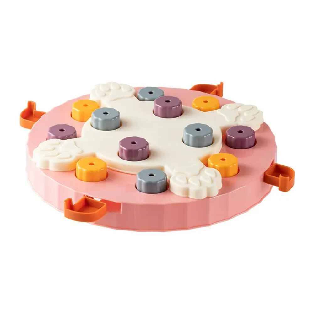 Wiggles Slow Feeder Dog Plate Pink