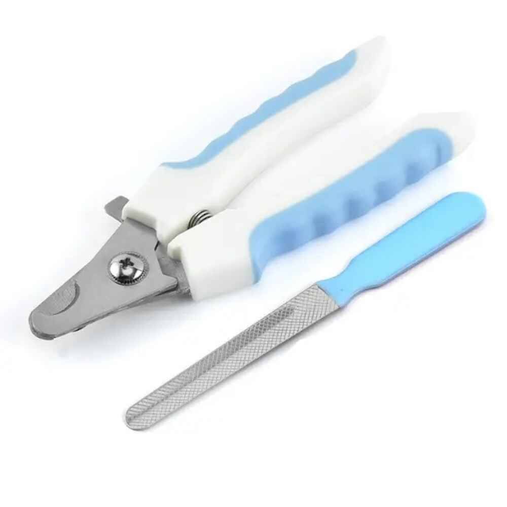 Wiggles Stainless Steel Paw  Trimmer Blue