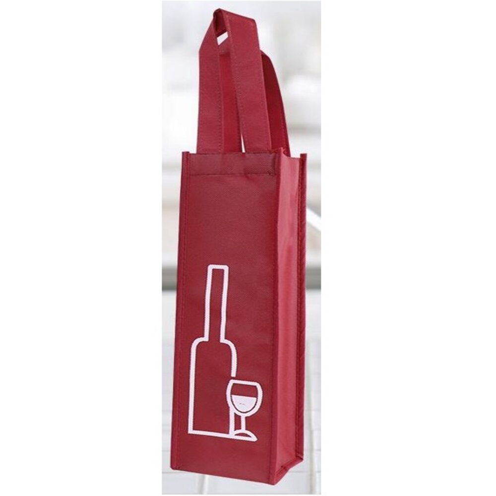 Wiggles Wine Bag w Handle Red 1 bottle