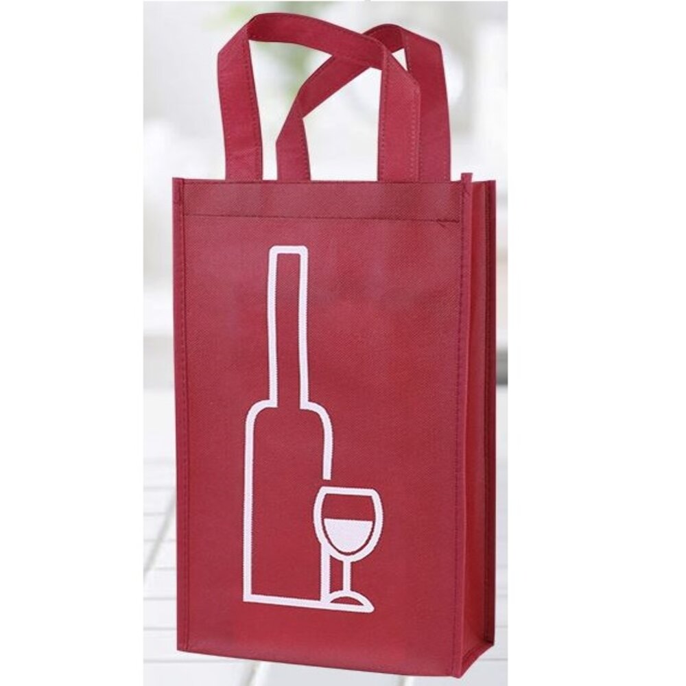 Wiggles Wine Bag w Handle Red 2 bottles