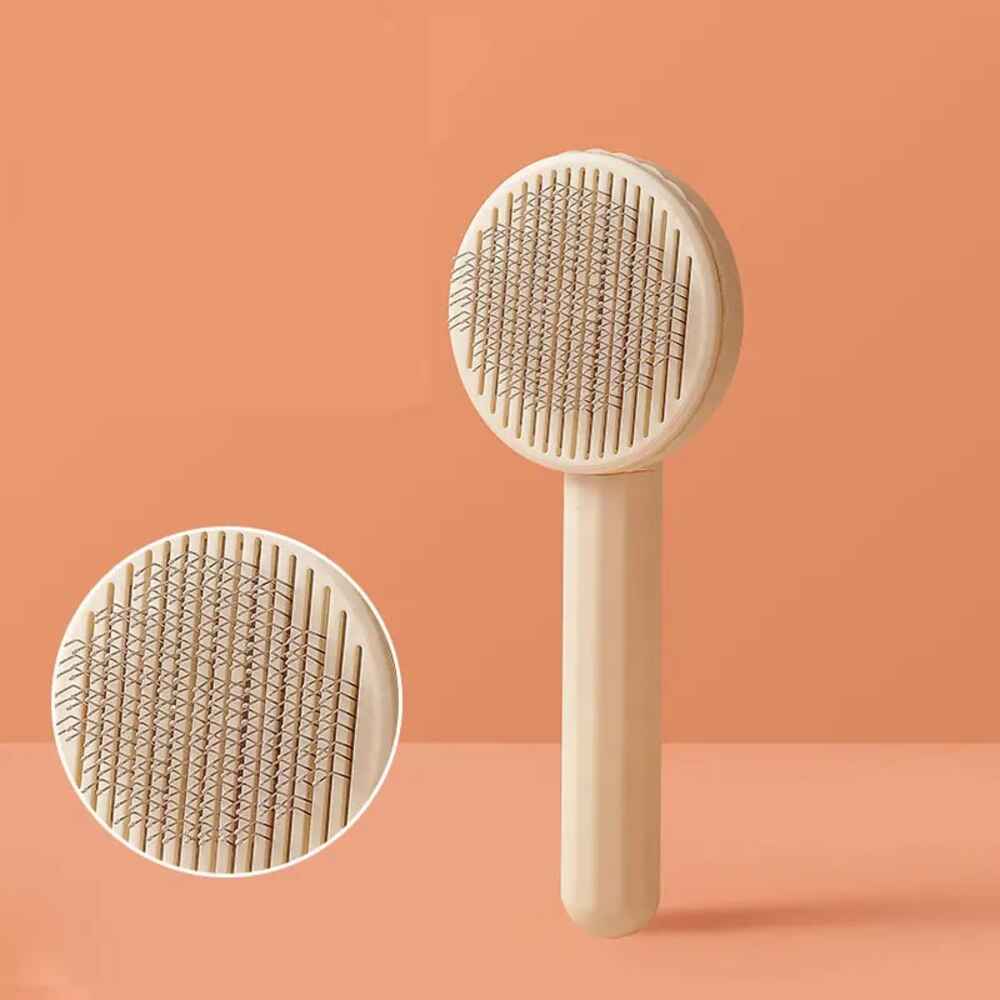 Wiggles Pet Grooming Brush Beige