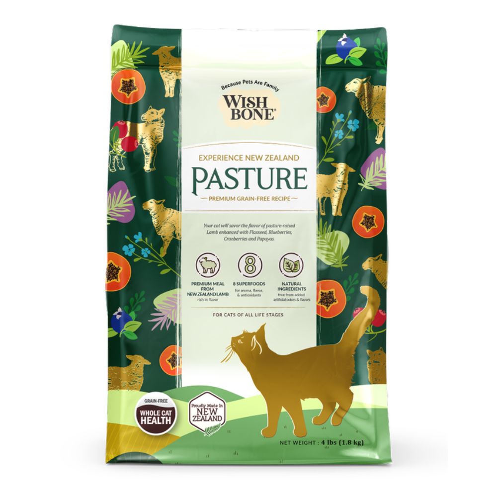 Wishbone Grain Free Pasture Lamb Dry Cat Food 12lbs