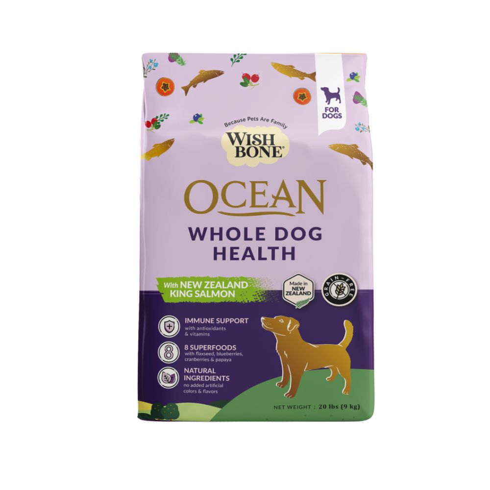 Wishbone Ocean King Salmon Whole Pet Health Dog Food 20lbs