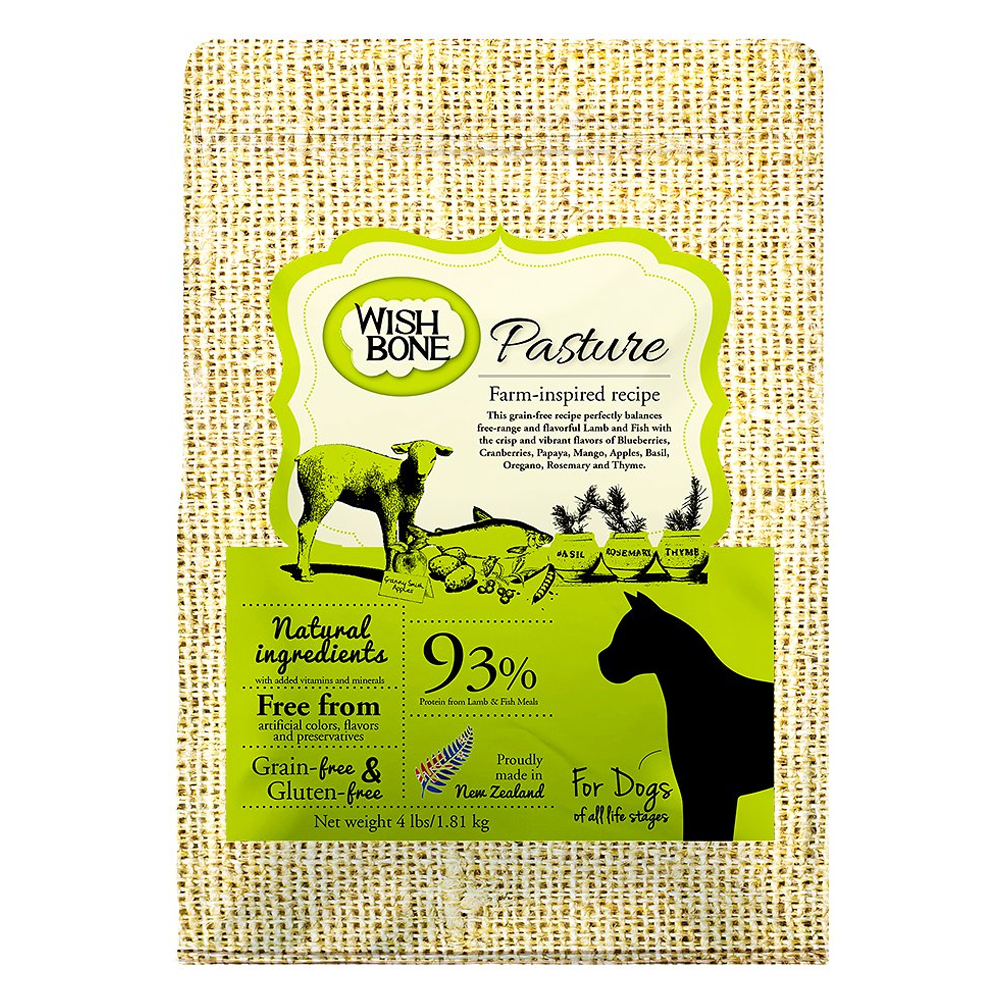 Wishbone Pasture Grain Free Dog Food 4lb