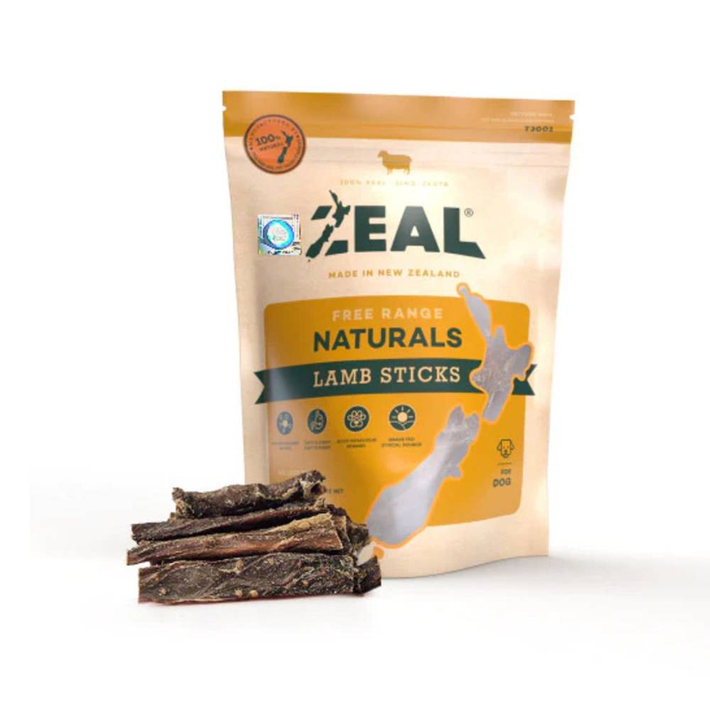 Zeal Free Range Naturals Dried Lamb Sticks - Dog Treats