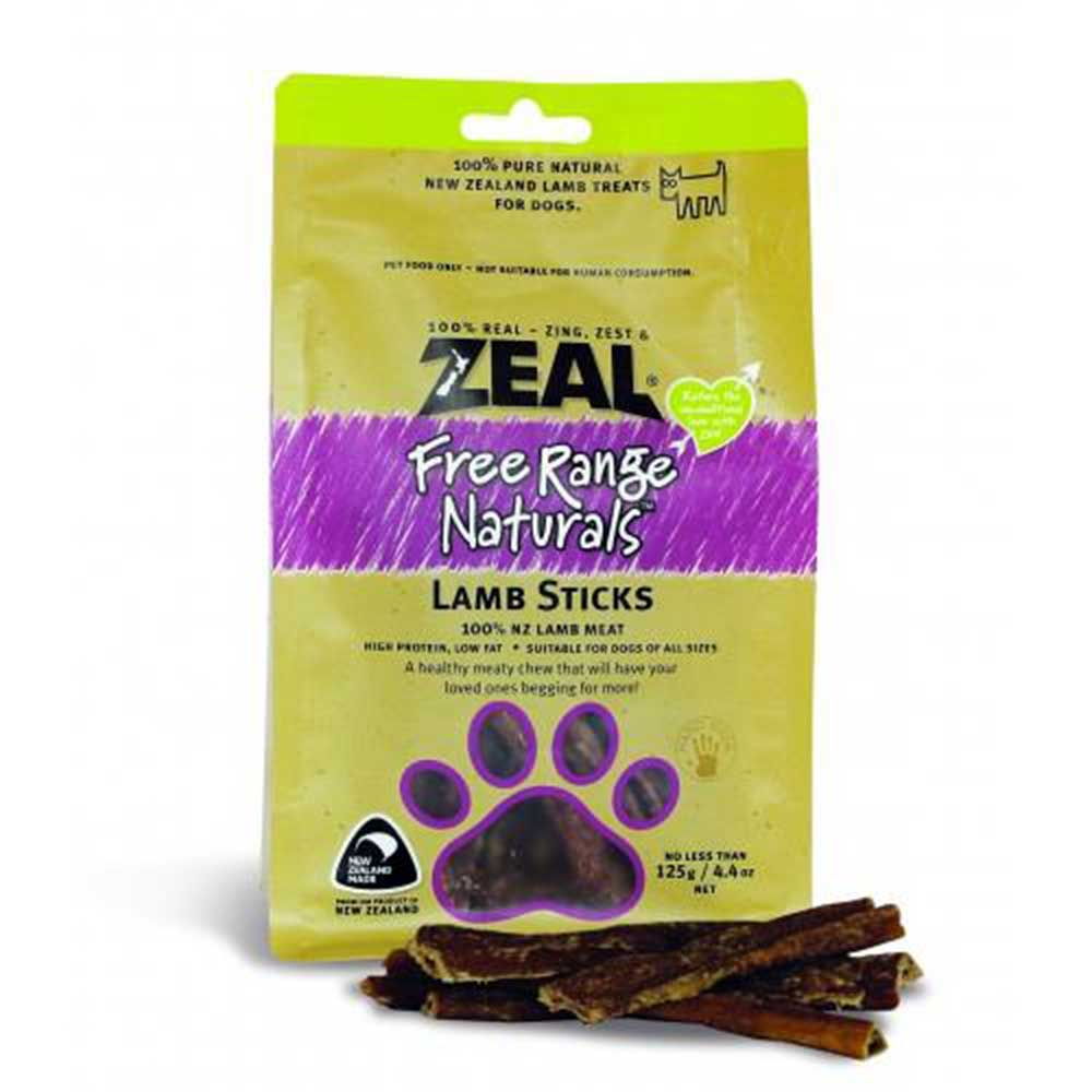 Zeal Dried Lamb Sticks 125gm