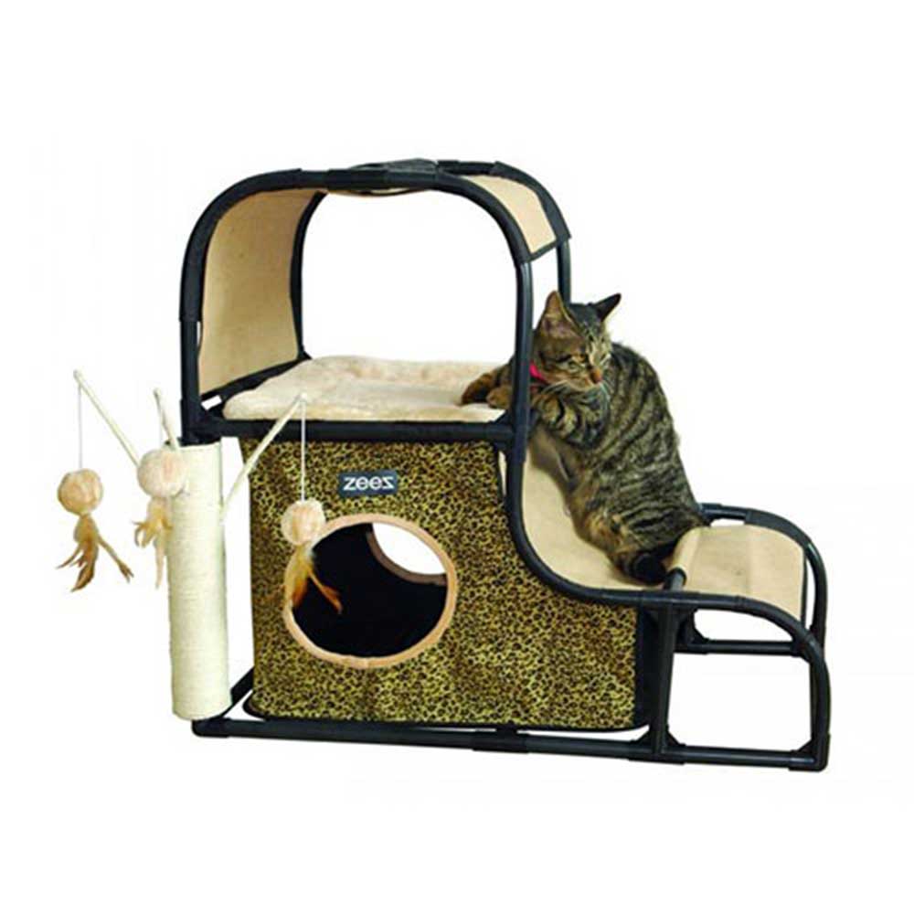 ZeeZ Feline Climbing Hill Fun House