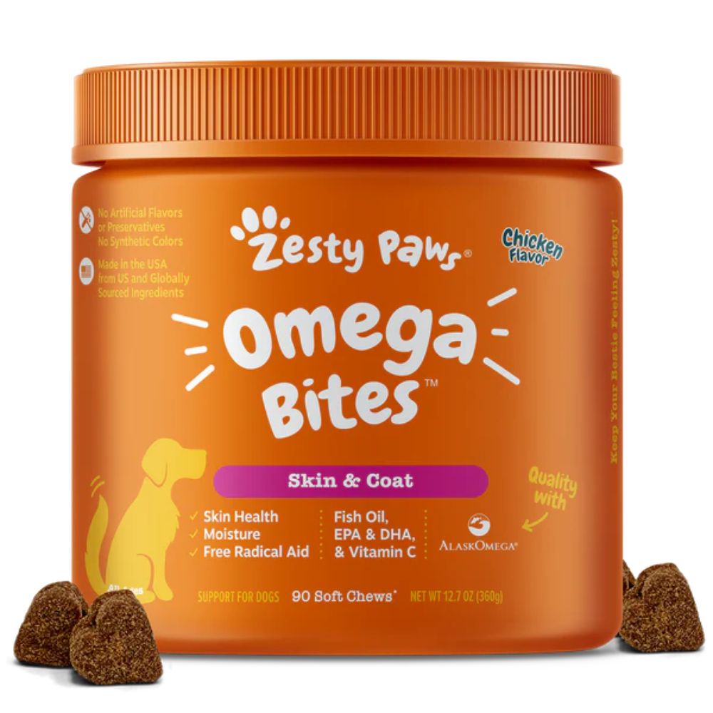 Zesty Paws Chicken Omega Bites For Dogs