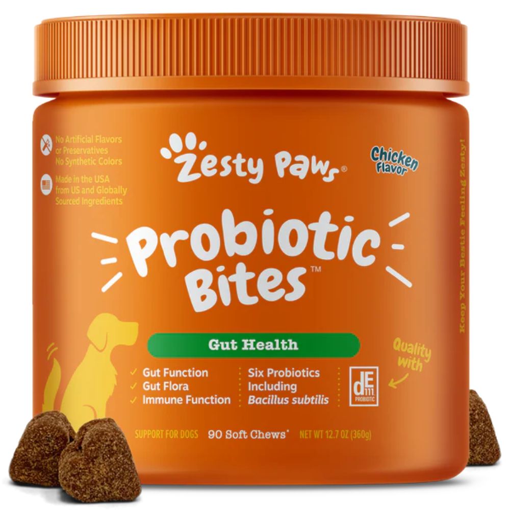 Zesty Paws Chicken Probiotics Bites For Dogs