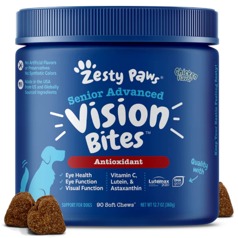 Zesty Paws Chicken Senior Advanced Vision Bites For Dogs