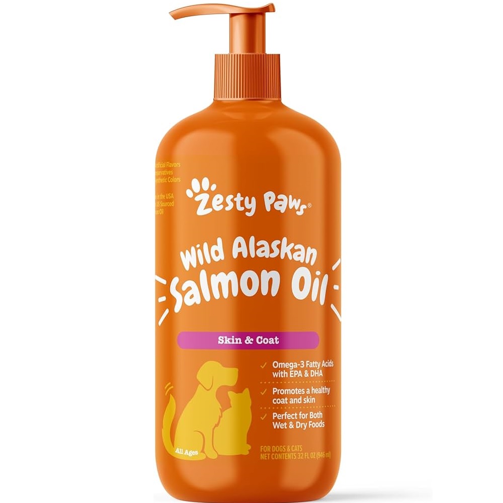 Zesty Paws Wild Alaskan Salmon Oil 32oz - 20bot/case