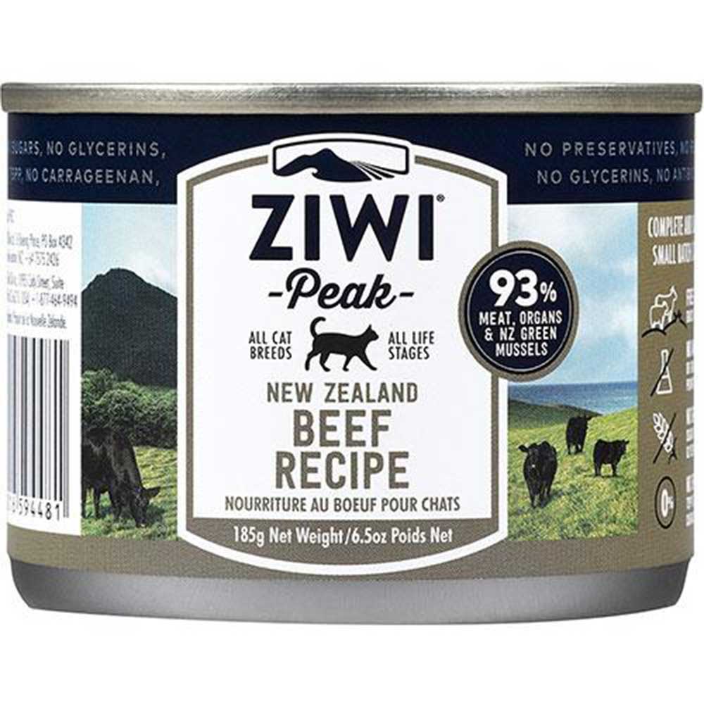 ZiwiPeak Beef Recipe Moist Cat Food 0.41 lbs (185 g)