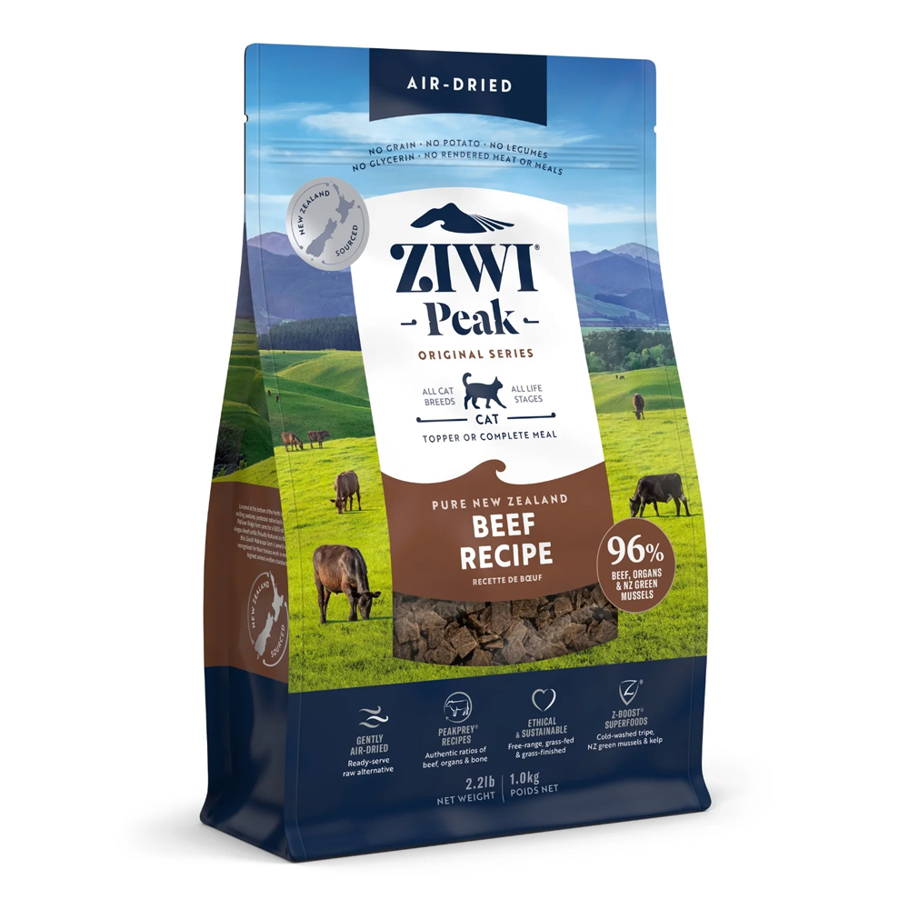 ZiwiPeak Air-Dried Beef Recipe Dry Cat Food 400g