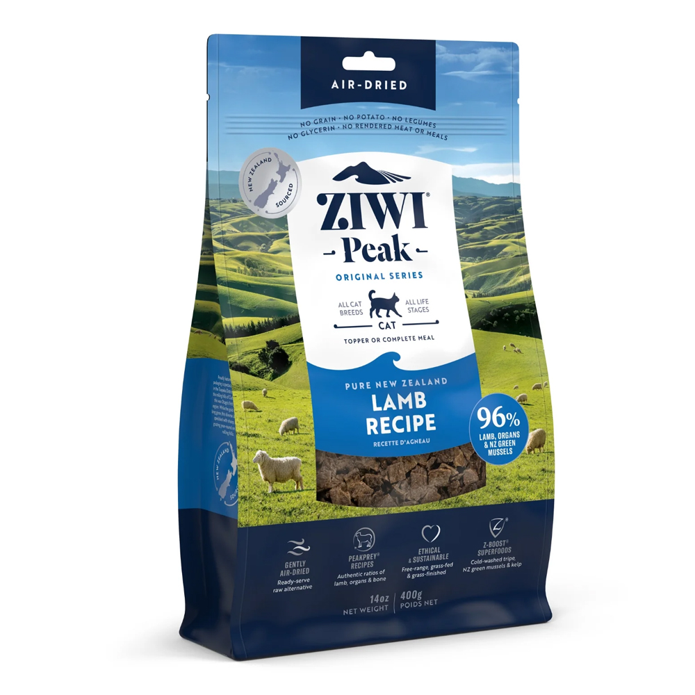 ZiwiPeak Air-Dried Lamb Recipe Dry Cat Food 400g