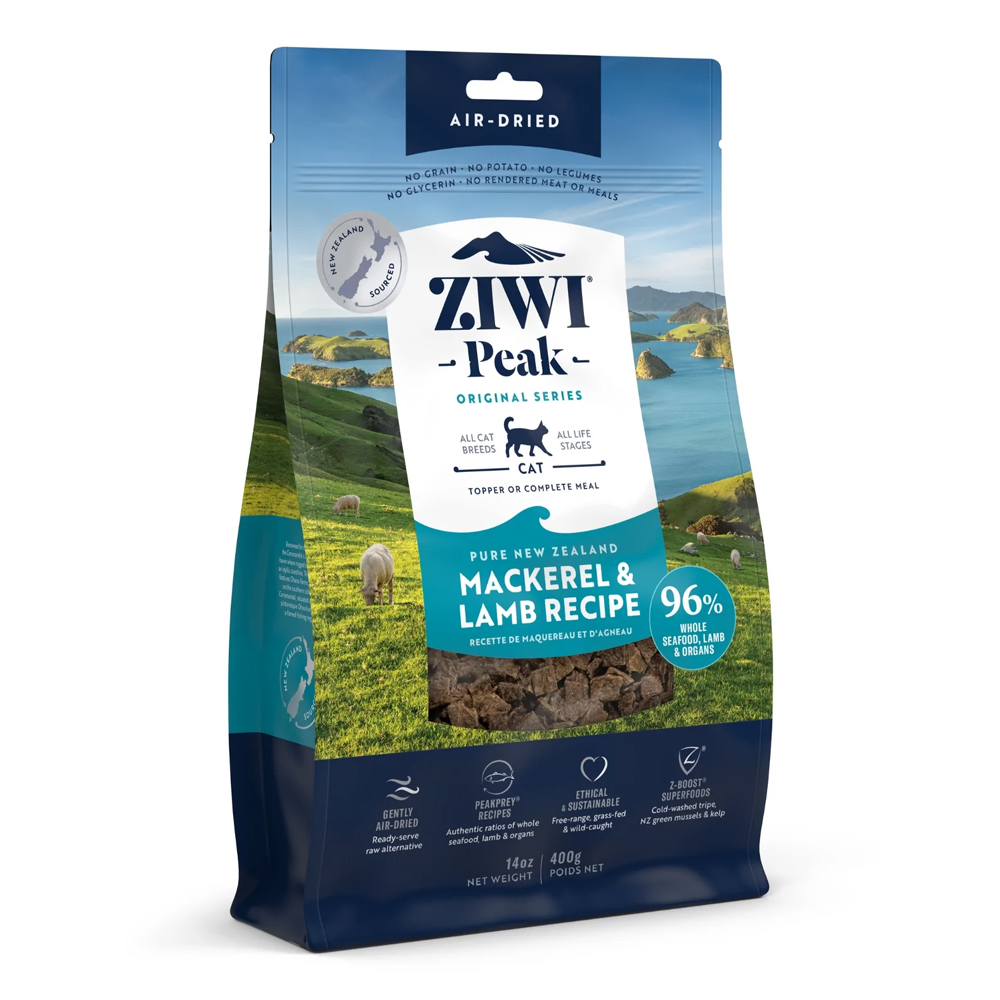 ZiwiPeak Air-Dried Mackerel & Lamb Recipe Dry Cat Food