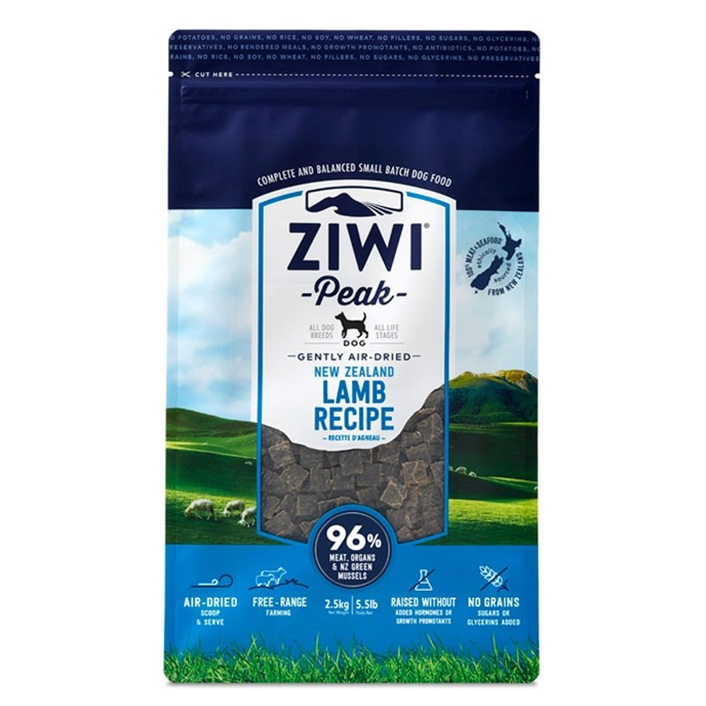 ZiwiPeak Lamb Dry Dog Food 2.5kg