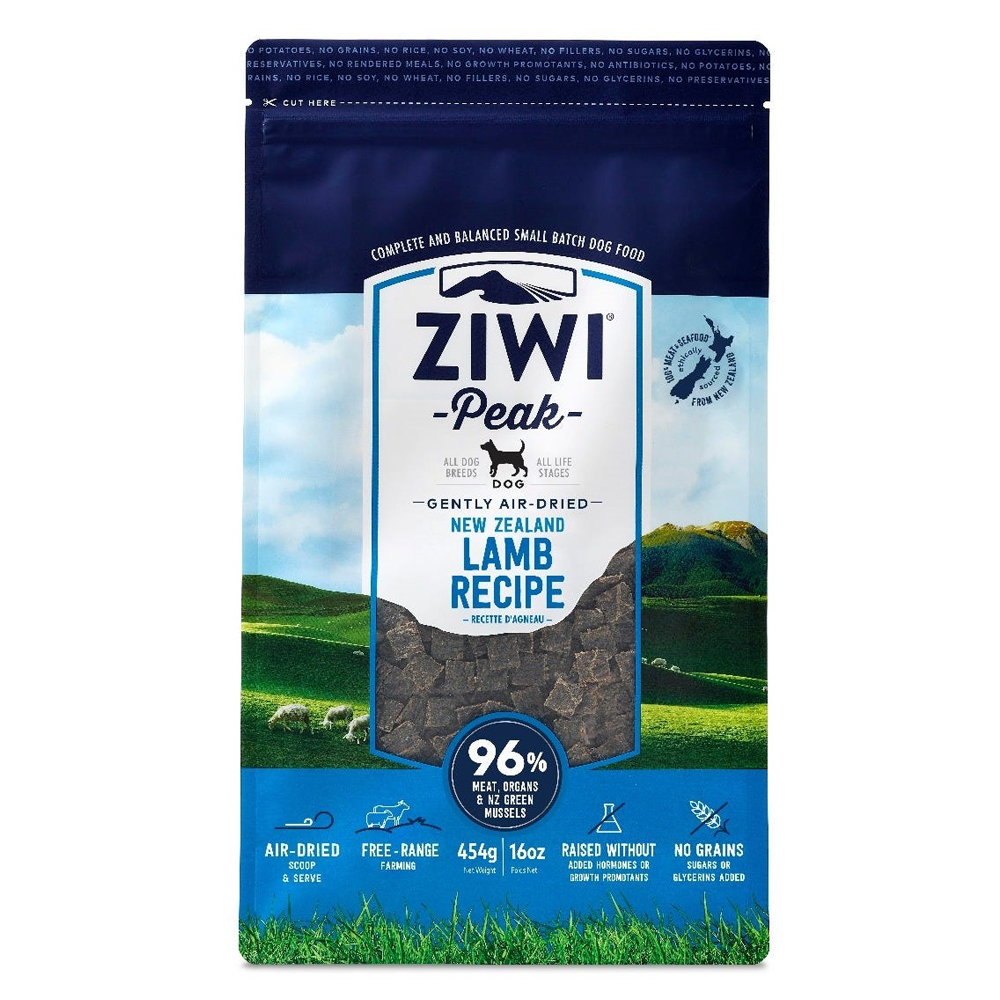 ZiwiPeak Air-Dried Lamb Recipe Dry Dog Food 1 lbs (454 g)