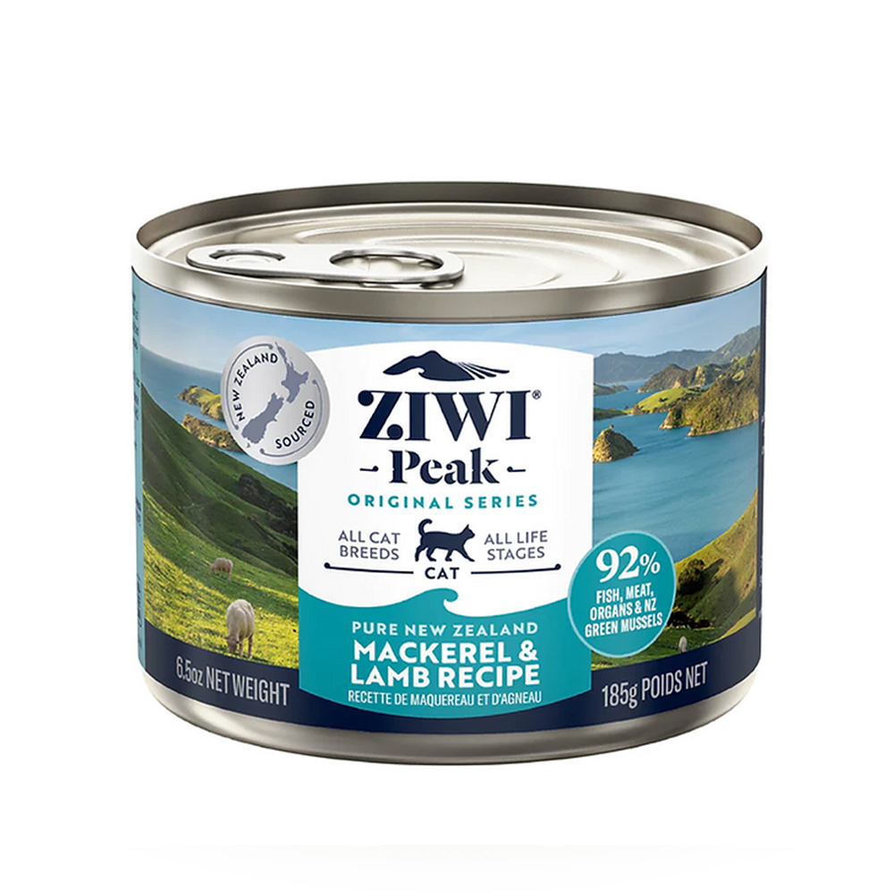 ZiwiPeak Mackerel & Lamb Recipe Moist Cat Food 0.41 lbs (185 g)