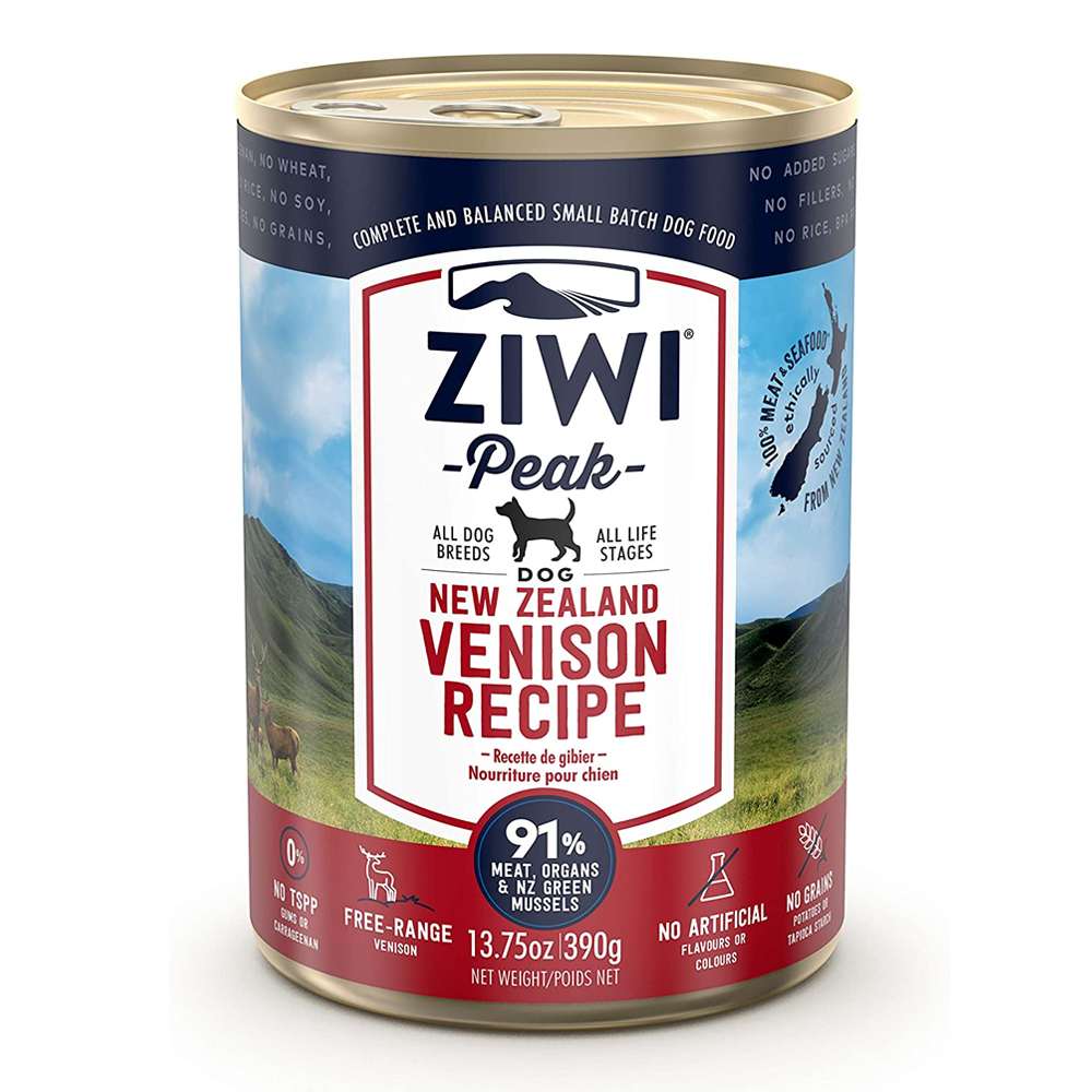 ZiwiPeak Venison Recipe Moist Dog Food 1 Can