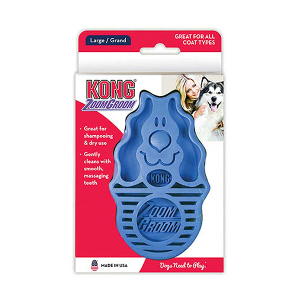 Kong Zoomgroom Rasberry Dog Brush