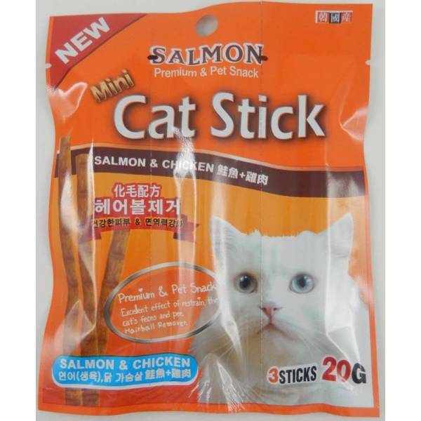 Bowwow Mini Cat Stick Treats Salmon And Chicken 20g