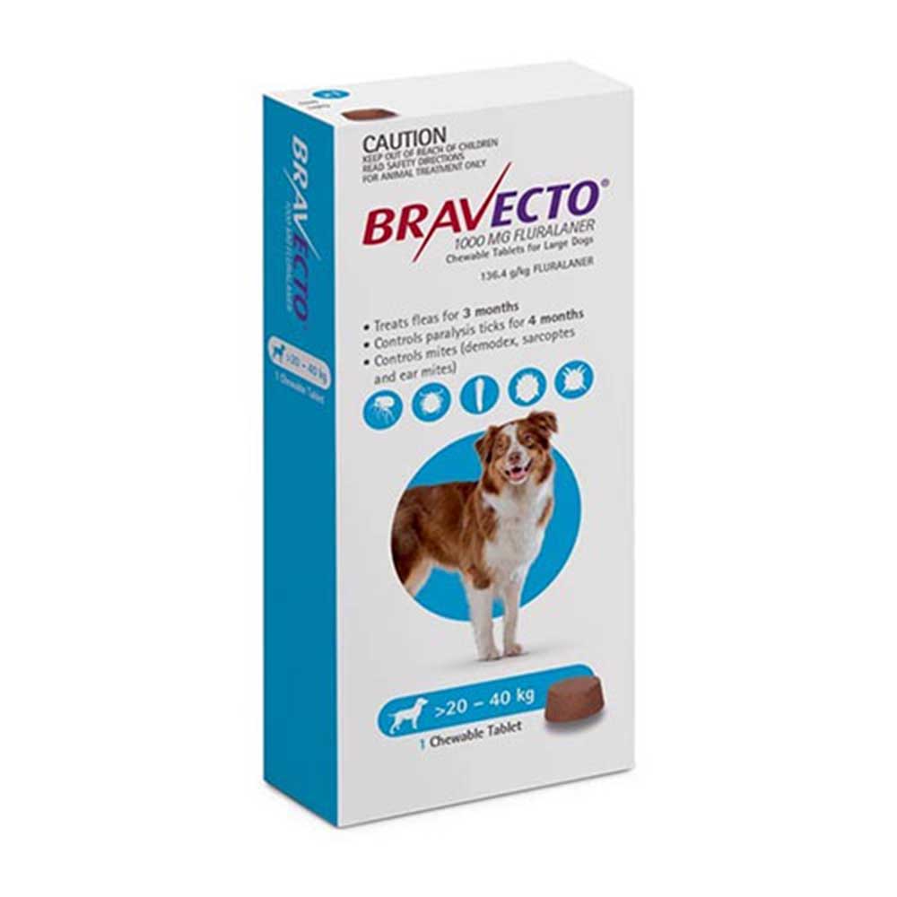 Bravecto Chews For Dogs L (20-40kg)