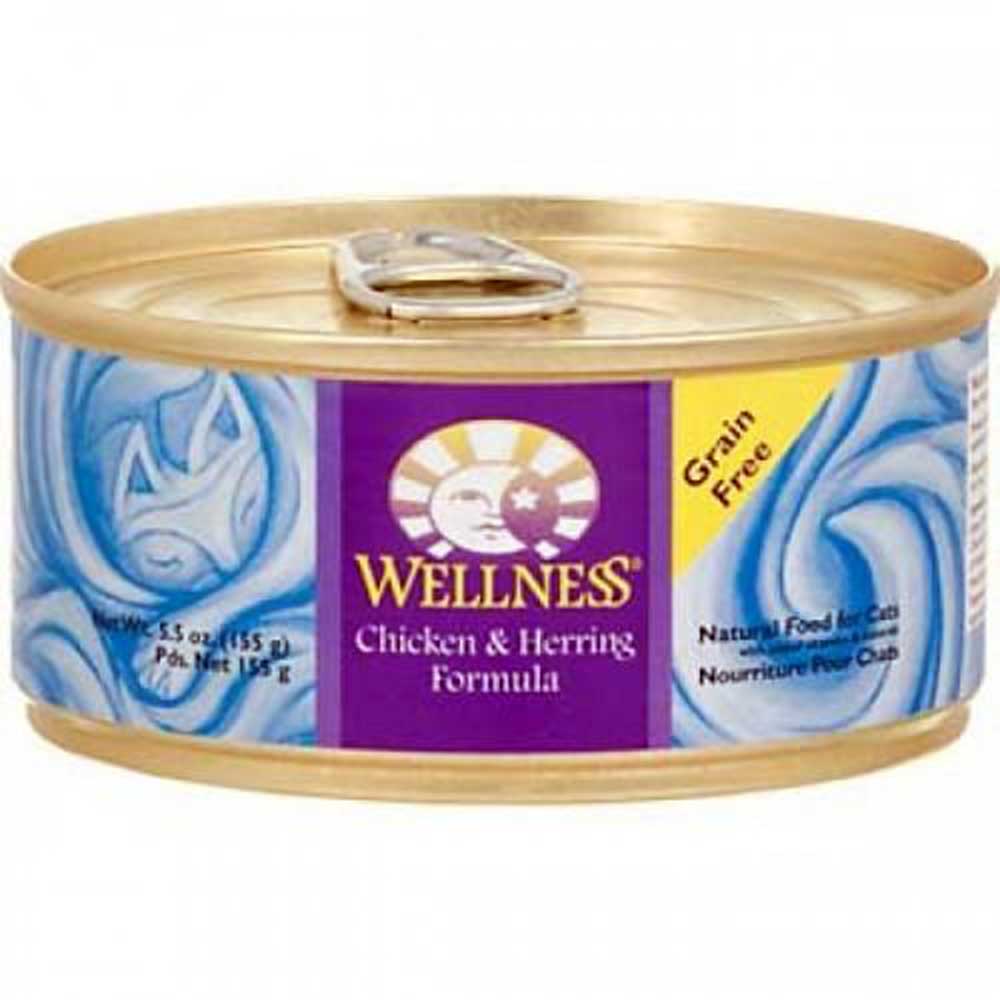 Wellness Cat Can Chicken-Herring 5.5ozX