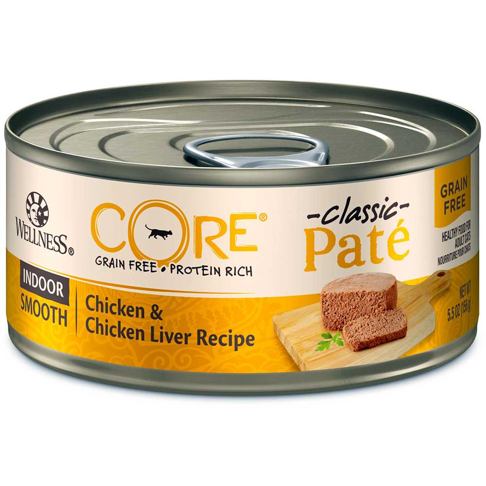 Wellness CORE Pate Indoor Chicken & Chicken Liver Wet Canned Cat Food