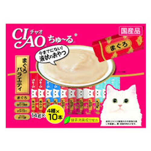 CIAO Churu Tuna Scallop Jumbo Mix Treats For Cat (40 x 14g)