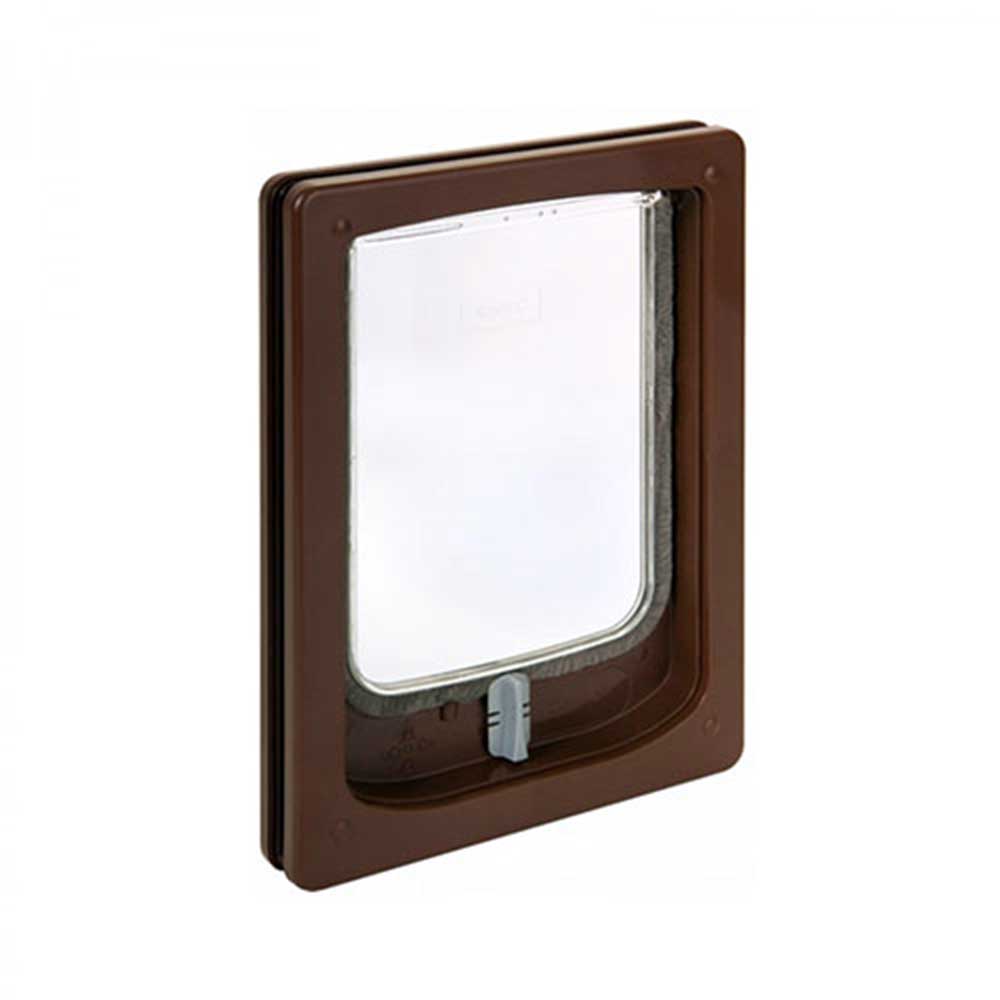 Dogwalk Wood Fitting (S)Dog Door - Brown