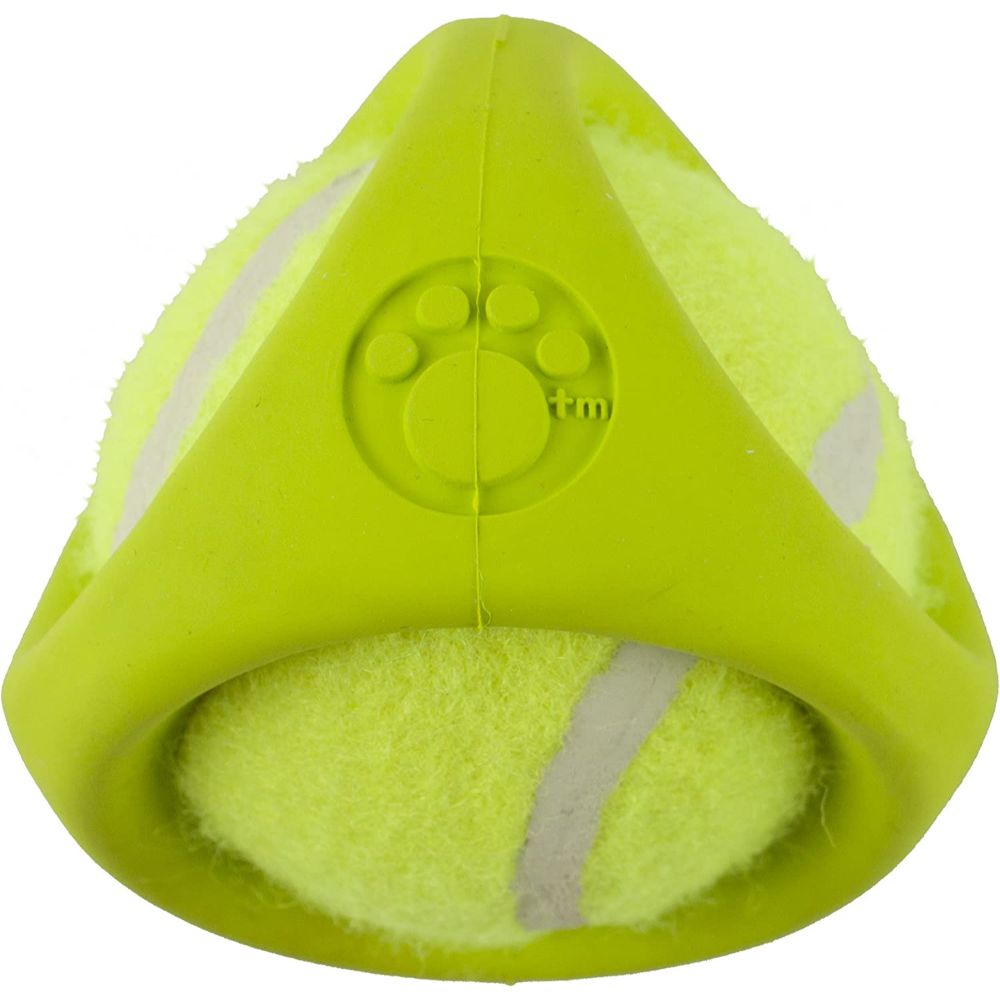 Tennisbal Rubber Dog Toy Green