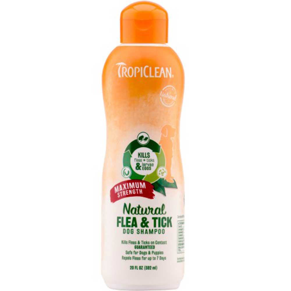 TropiClean Natural Flea & Tick Dog Shamp