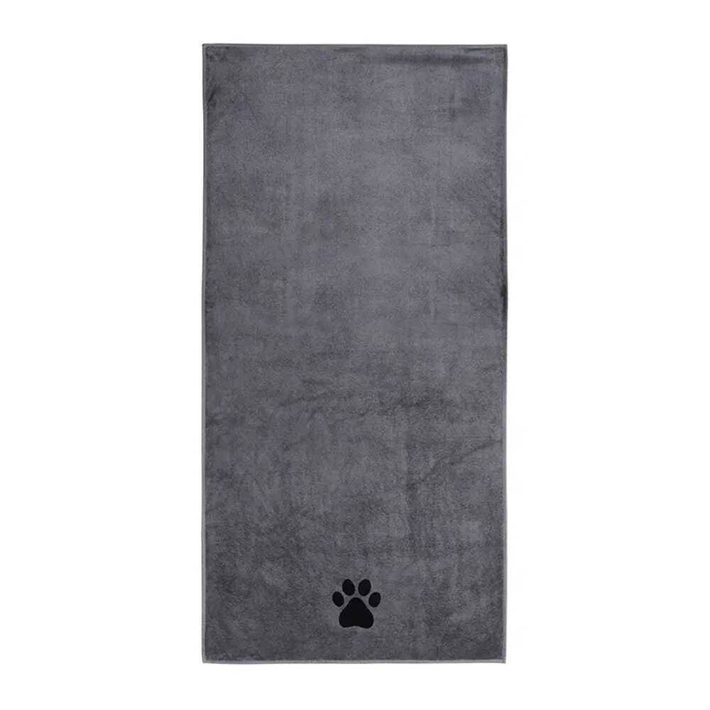 Wiggles Super Absorbent Quick Dry Pet Towel L Grey