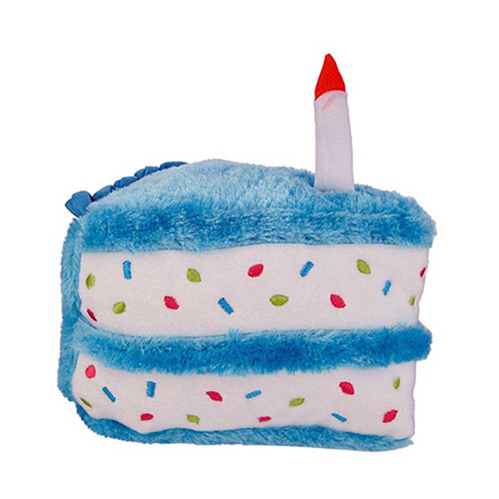 ZippyPaws Birthday Cake Blue